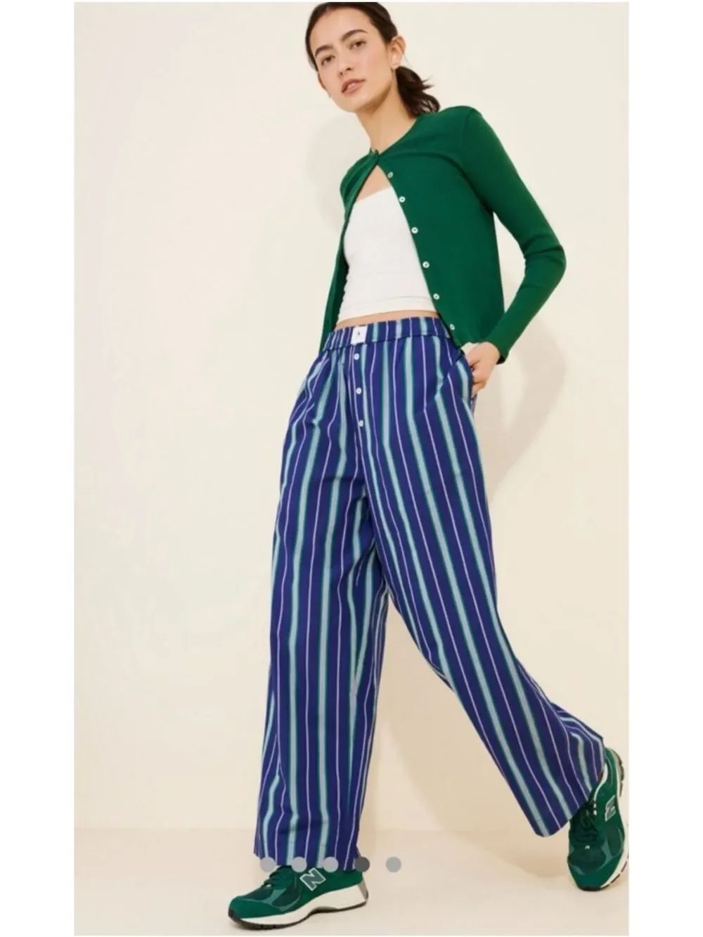 Anthropologie Straight Leg Boxer Pants Size S